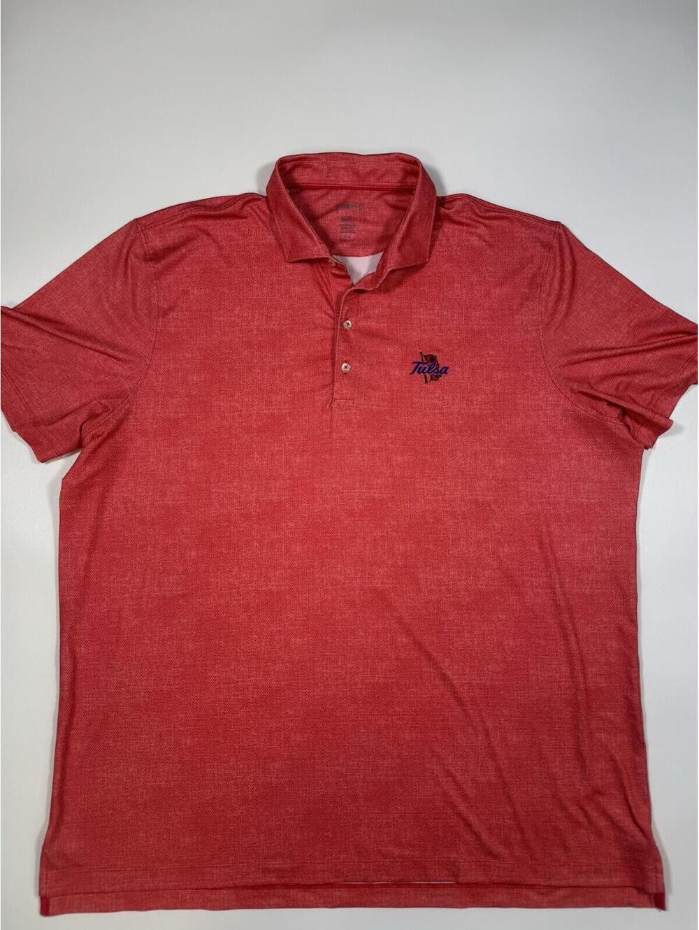 Johnnie-O Tulsa Polo Shirt XXL Red Performance Golf Stretch UPF 50